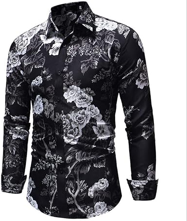 mens white patterned dress shirt