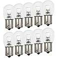 Lanuovx 1156 Bulbs 10 Pack,S25 Tail Light Bulb 12V BA15S Miniature Tail light Turn Signal Brake Light Bulb,P21W 7506 1156LL 1