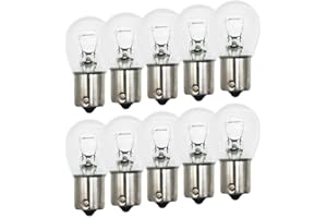 Lanuovx 1156 Bulbs 10 Pack,S25 Tail Light Bulb 12V BA15S Miniature Tail light Turn Signal Brake Light Bulb,P21W 7506 1156LL 1