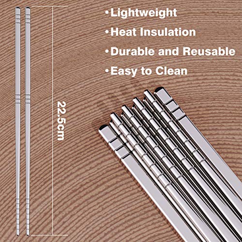 4 Omia+Stainless+Chopsticks+Dishwasher+Lightweight