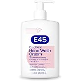 E45 Hand Wash Cream for Sensitive Skin Fragrance-Free 8.5 fl oz | Moisturizing hand wash cream comforts dry, sensitive skin, soap-free formula, gentle skin cleanser, calms and soothes