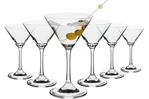 Set of 6 Classic Cocktail Glasses, Dishwasher Compatible, 150 ml