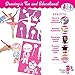 Toysical Kids Stencils Set for Girls | 55 Pc Drawing Art N Crafts Set with Non-Slip Clips in Travel Case | Best Birthday & Christmas Gift for Ages 3, 4, 5 & 6 Year Old Toddlers & Children
