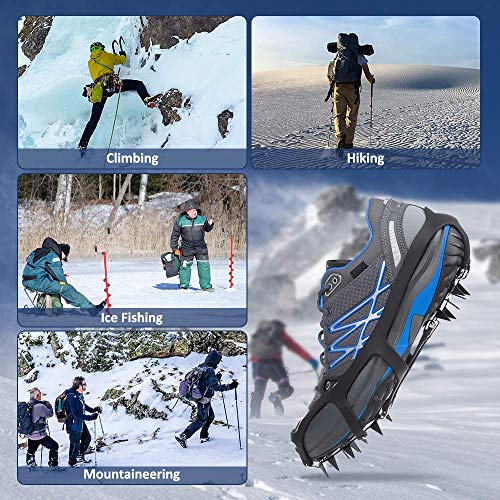 image for LIKE company Climbing Crampons Ice Snow Grips Anti-Slip Ice Cleats Wal
