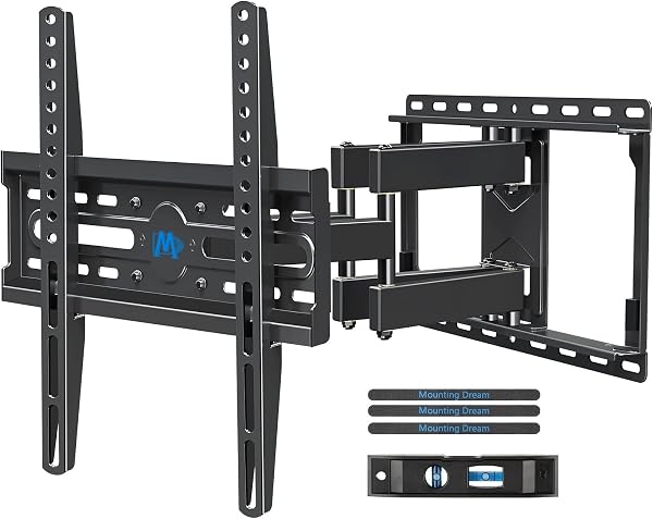 Mounting Dream TV Wall Mount for 32-70 Inch Television,Mount with Swivel and Tilt, Full Motion Bracket with Articulating Dual