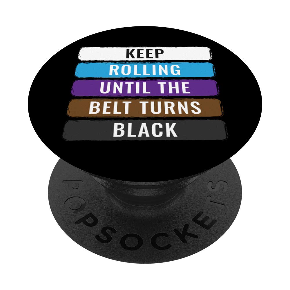 Keep Rolling BJJ Gifts Jujitsu Brazilian Jiu-jitsu Gifts PopSockets PopGrip: Swappable Grip for Phones & Tablets