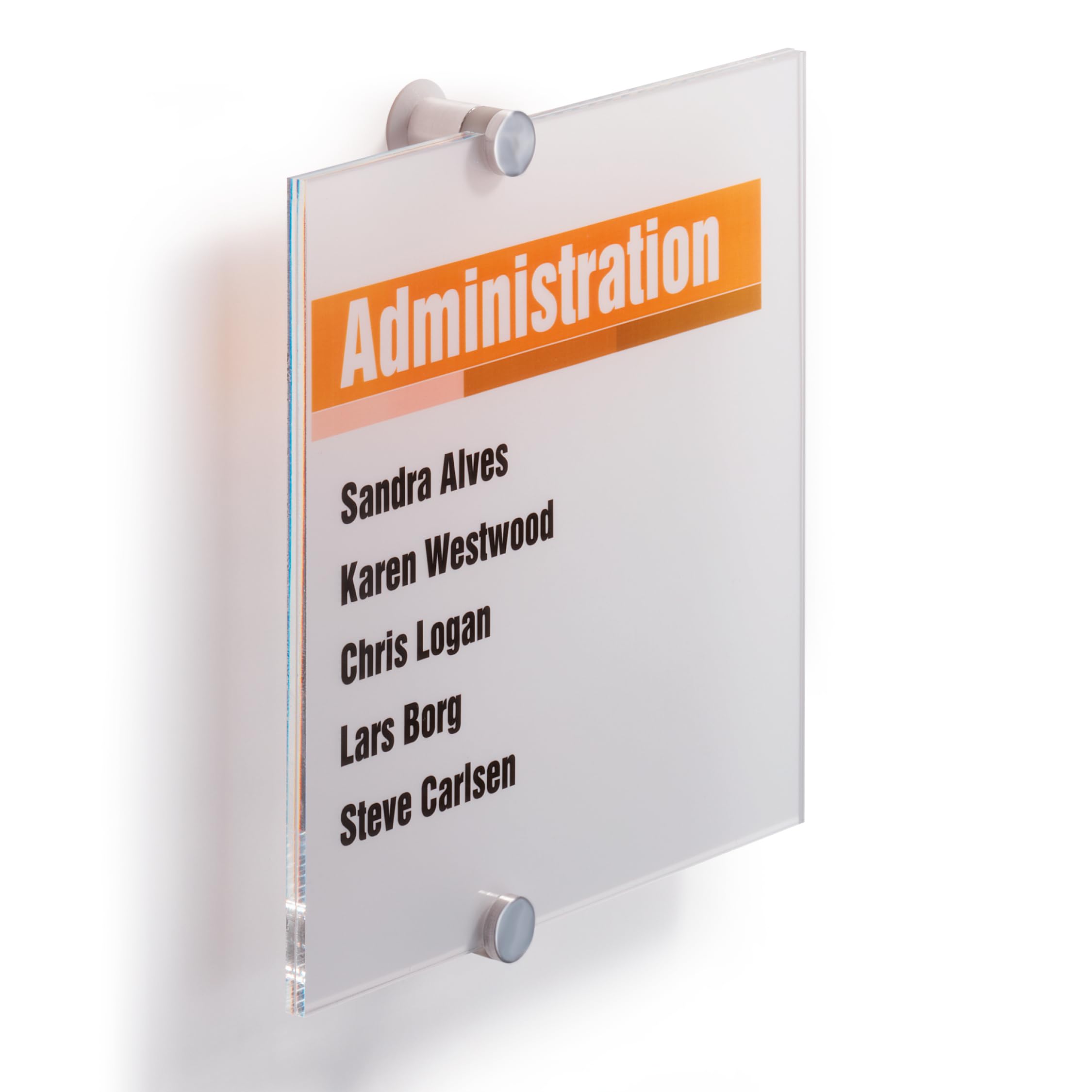 Durable 210x210 mm Crystal Sign Banner