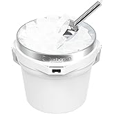Barbarian Beverage Bucket, Double-Wall Vacuum Insulated Ice Bucket with Lid, Extra Large 7 Litre Capacity with Ice Scoop and Built-In Bottle Opener, White