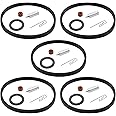 DUZFOREI 5 Carburetor Needle Seat Bowl Gasket Repair Kit Replacement for Tecumseh Replace# 631021 631021A 631021B