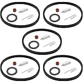 DUZFOREI 5 Carburetor Needle Seat Bowl Gasket Repair Kit Replacement for Tecumseh Replace# 631021 631021A 631021B