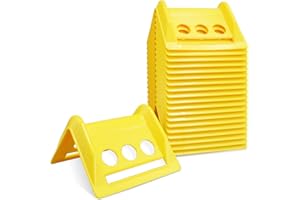 JOYOKYOPK 20 Pack Yellow 4" Strap Protectors for Cargo Flatbed Corner Flatbed Edge Protector for Flatbed Trucks Trailers Cargo Containers (20 PACK YELLOW)