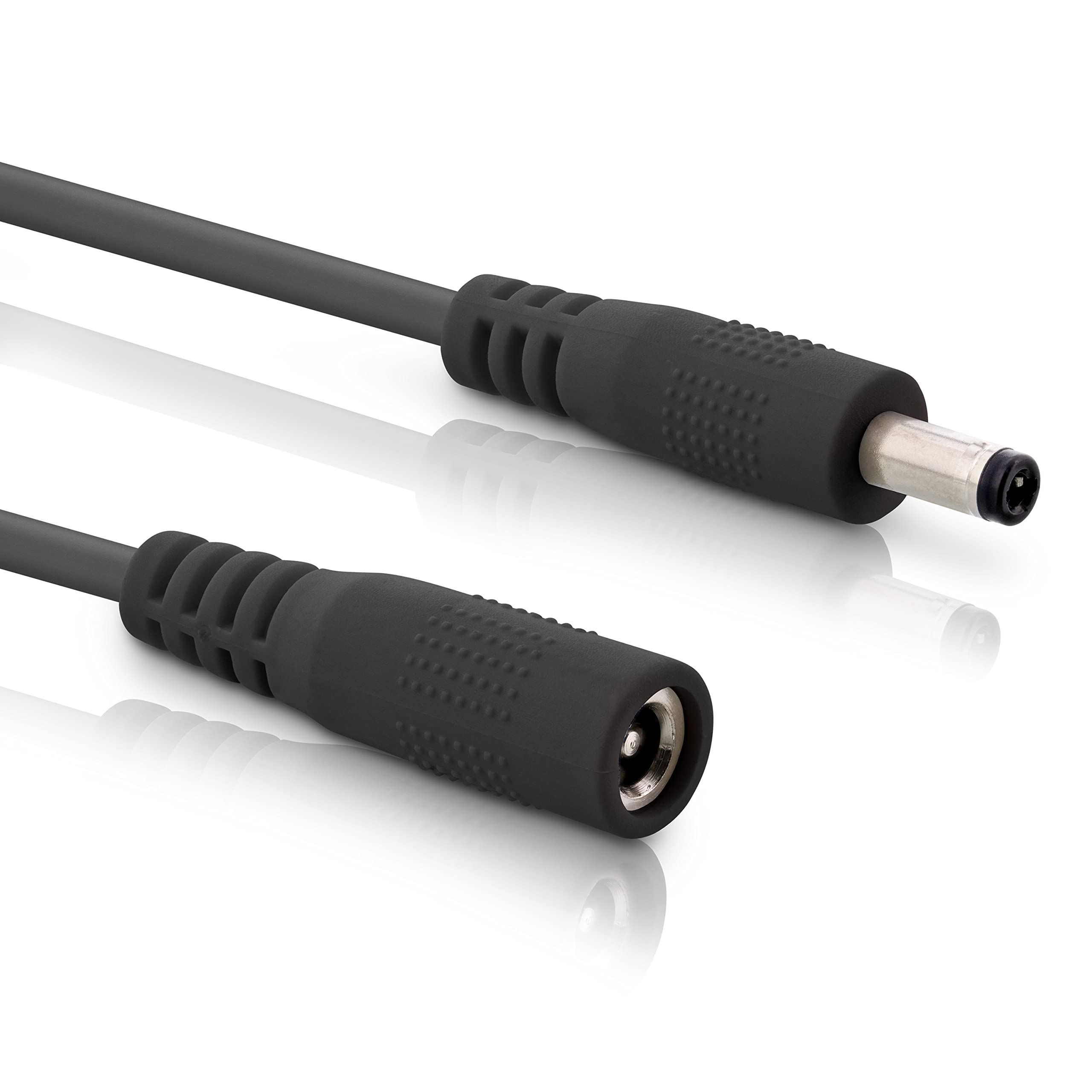 InLine® DC Extension Cable DC Male/Female 5.5 x 2.5 mm AWG 18 Black 3 m