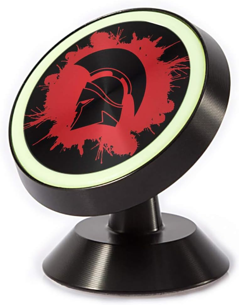 Tinmun Magnetic Phone Car Mount, Spartan Warrior Helmet Designed Splatter Universal Car Phone Holder for Dashboard
