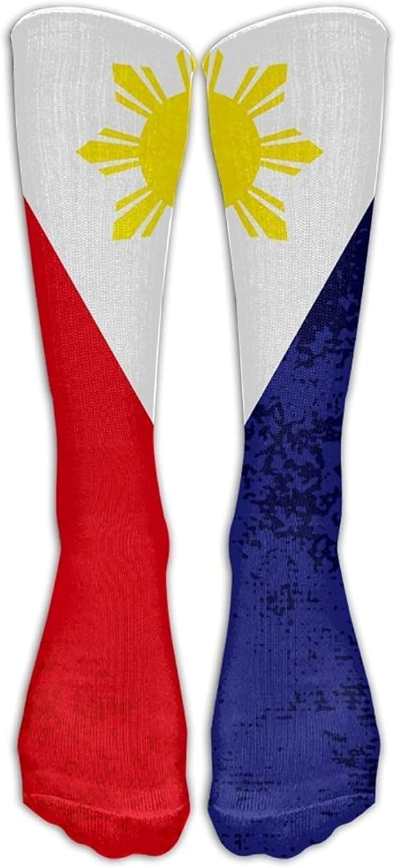 Filipino Flag (1 Pair) Long Socks For Men & Women BEST