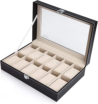 Readaeer Caja Relojes con 12 Cajones, Organizador de Relojes: Amazon.es: Relojes
