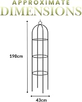 Garden Mile 2x Large 2m Metal Garden Obelisk Plant Cage Climbing Support view 3