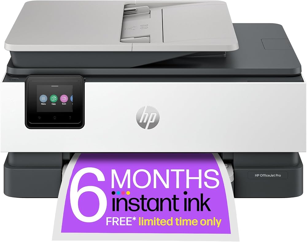 HP OfficeJet Pro 8132e All-in-One Printer Colour Fax 35 Sheet ADF 3 Months