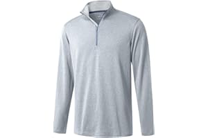 M MAELREG Quarter Zip Golf Pullover Men Dry Fit Long Sleeve Performance Wicking Mock Neck 1/4 Zip Pullover Mens Sweatshirt