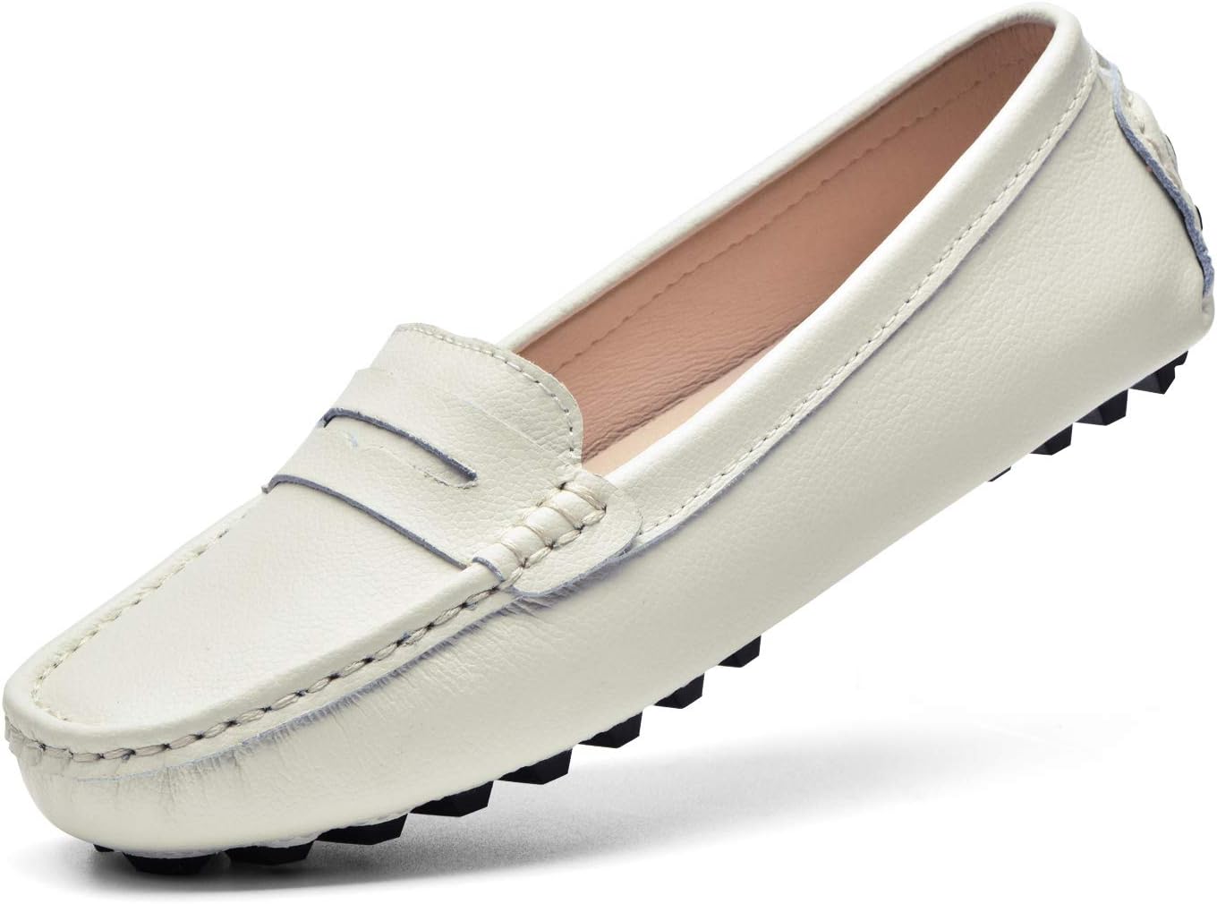 Fashion Women Genuine Leather Shoes Casual Flats Women Handsewn