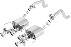 BORLA 11856 Axle-Back Performance Exhaust System for 2014-2019 Chevrolet Corvette (C7) 6.2L V8 Automatic/Manual Transmission With AFM Valves With NPP Valves. EXC. Grand Sport With Manual Transmission
