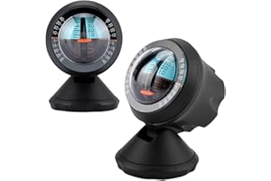 FTVOGUE Car Vehicle Inclinometer Slope Indicator Gradient Balancer Tool Meter Tilt Gauge Road Safety Instrument