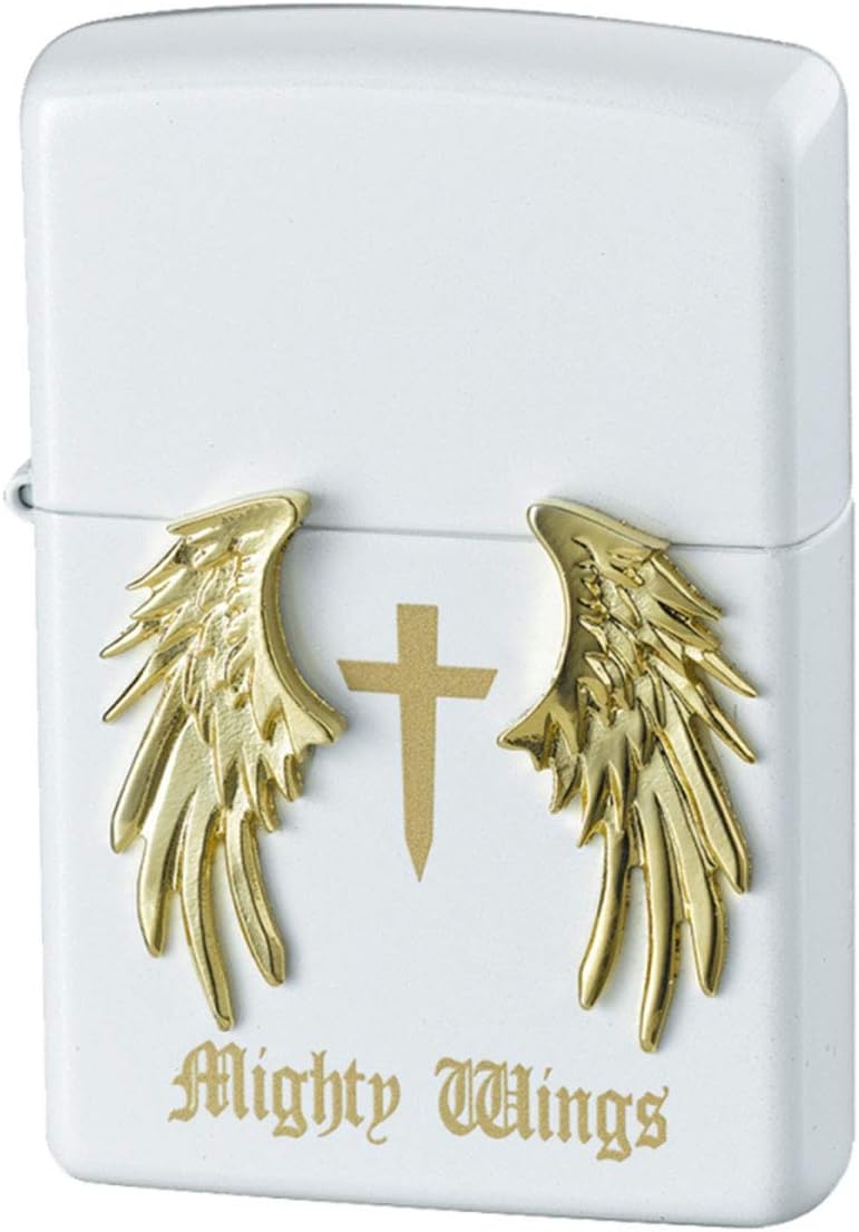 Amazon Co Jp Zippo ジッポ ジッポー ライター ジッポライター オイルライター 天使 羽 エンジェルウィング マイティウィングス 白 スポーツ アウトドア