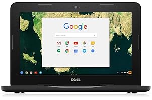 Dell Chromebook 11 - 3180 Intel Celeron N3060 X2 1.6GHz 4GB 16GB, Black (Renewed)