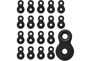 SEPTCITY Figure 8 Fastener, Heavy Duty Table Top Fasteners, Desktop Clips Tabletop Connector Bracket (Black) (20) (40)