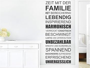 Wandaufkleber Schlafzimmer Spruch Zeit Mit Der Familie Ist Wohnzimmer Schlafzimmer Aufkleber Amazon De Baumarkt