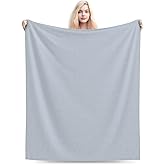 Custom Throw Blanket with Picture for Couch Bed Personalized Fleece Blankets for Adult Add Your Photos Text Customized Gift for Christmas Valentines Fathers Mothers Day, Sliver Gray, 80" x 60"