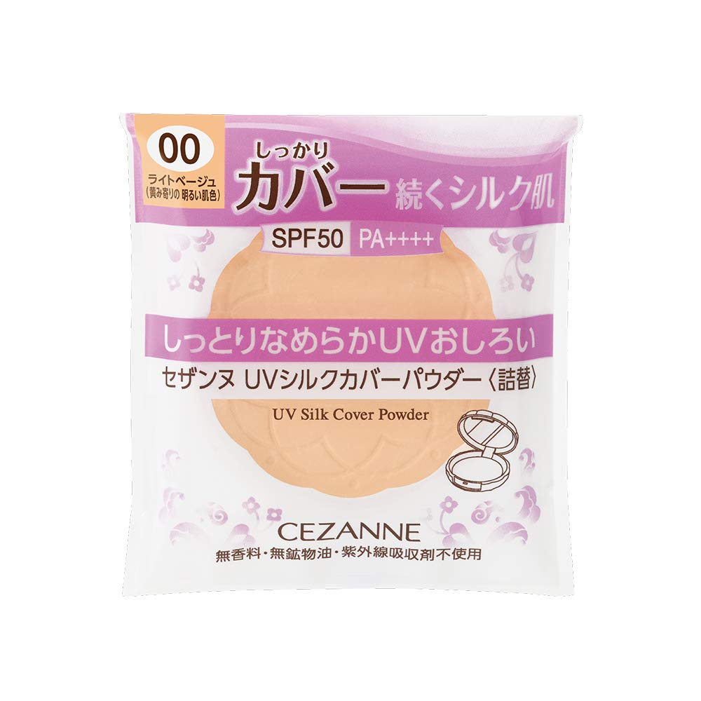 Cezanne UV Silk Cover Powder Refill 00 Light Beige 10g