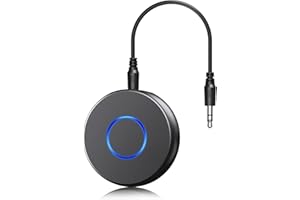 Bluetooth Receiver for Car, SONRU Aux Bluetooth Adapter 5.0 for Car, 3.5mm Aux Bluetooth Car Adapter, Wireless Audio Adapter 