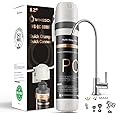 WINGSOL WINGSOL Under Sink Water Filter with Faucet, Water Filter for Sink Anti-Clogged Reduces Chlorine, Heavy Metals, Sediment, Bad Taste, NSF/ANSI 42 & 53, 8K, Easy Installation Sink Water Filter