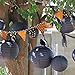 Just Artifacts Decorative Round Chinese Paper Lanterns 24pcs Assorted Sizes (Color: Black)