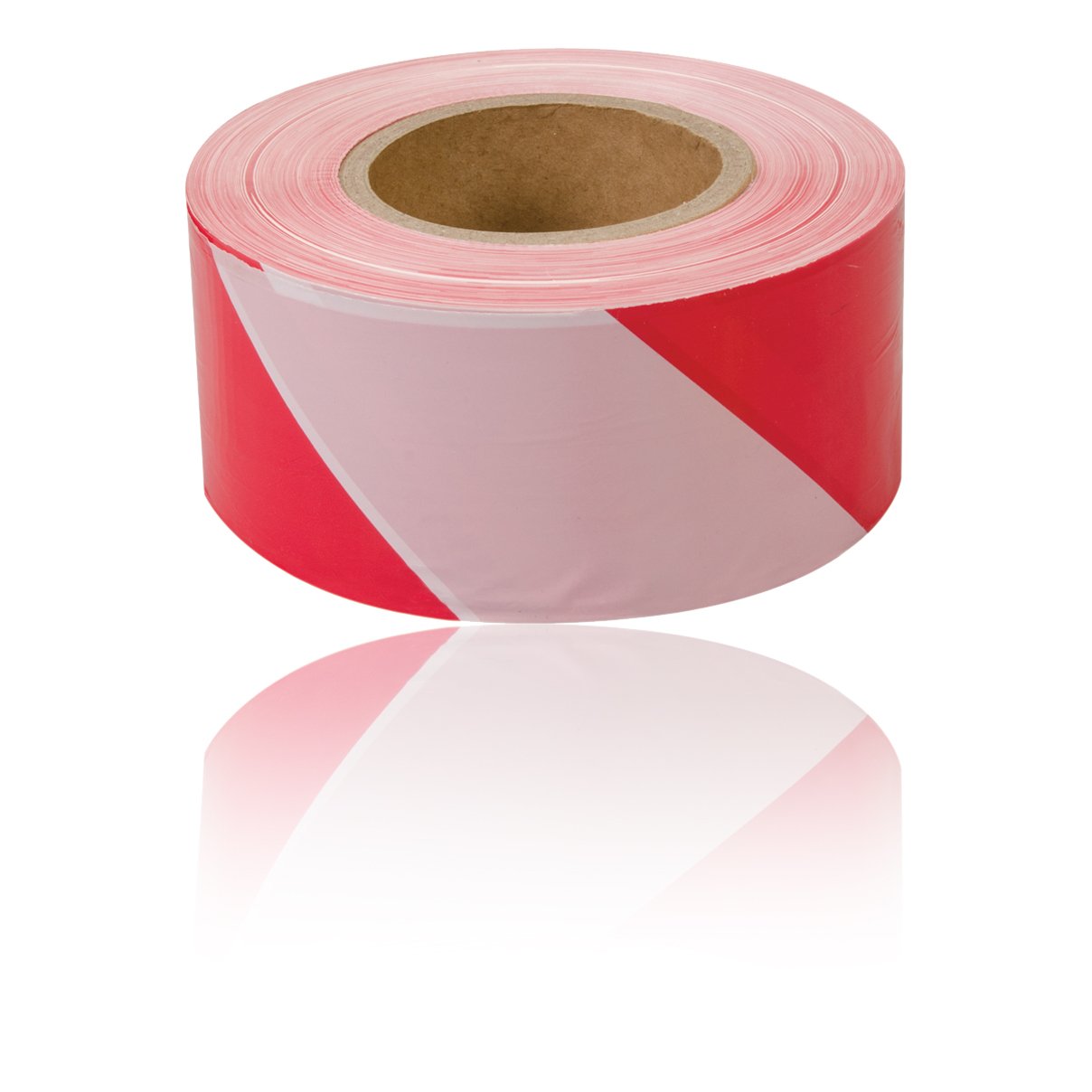70mm x 500m Red & White Barrier/Cordon/Crowd/Road Work Tape