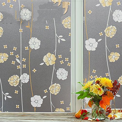 Frosted glass films color static electricity window sticker restroom light opaque bathroom cut-A 40x100cm(16x39inch)