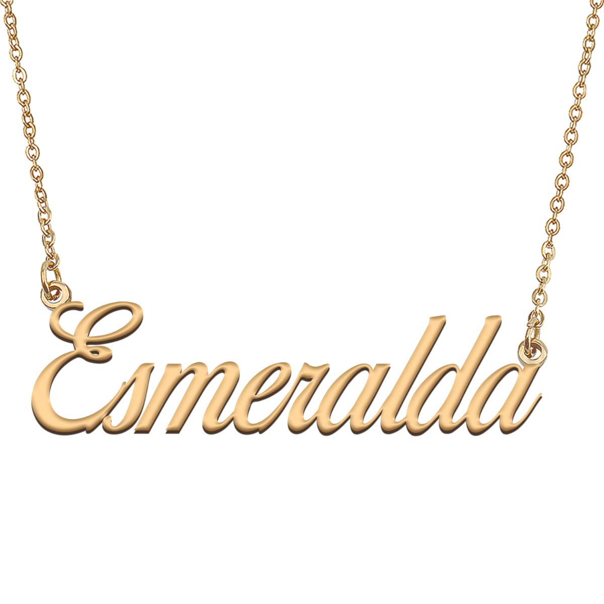 HUAN XUN Customized Custom Simple Any Name Necklace