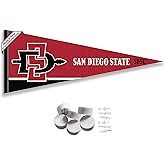 College Flags & Banners Co. San Diego State Aztecs Pennant Flag and Wall Tack Mount Pads
