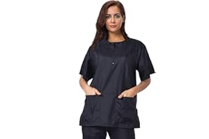 Gliitatu Dog Grooming Smock Barber Jackets for Women Men Professional Pet Groomer Smock Cosmetologist Barber Smock (M)