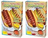 Curl-A-Dog BBQ Spiral Grilling Hot Dog Sausage Slicers Cooking Set Of 2
