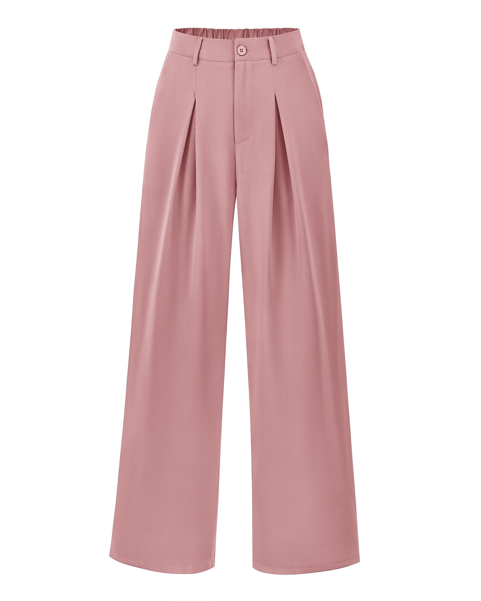 BTFBM Women's High Waist Palazzo Pants - Wide Leg Trousers, Button Down, Office Business Casual Pants