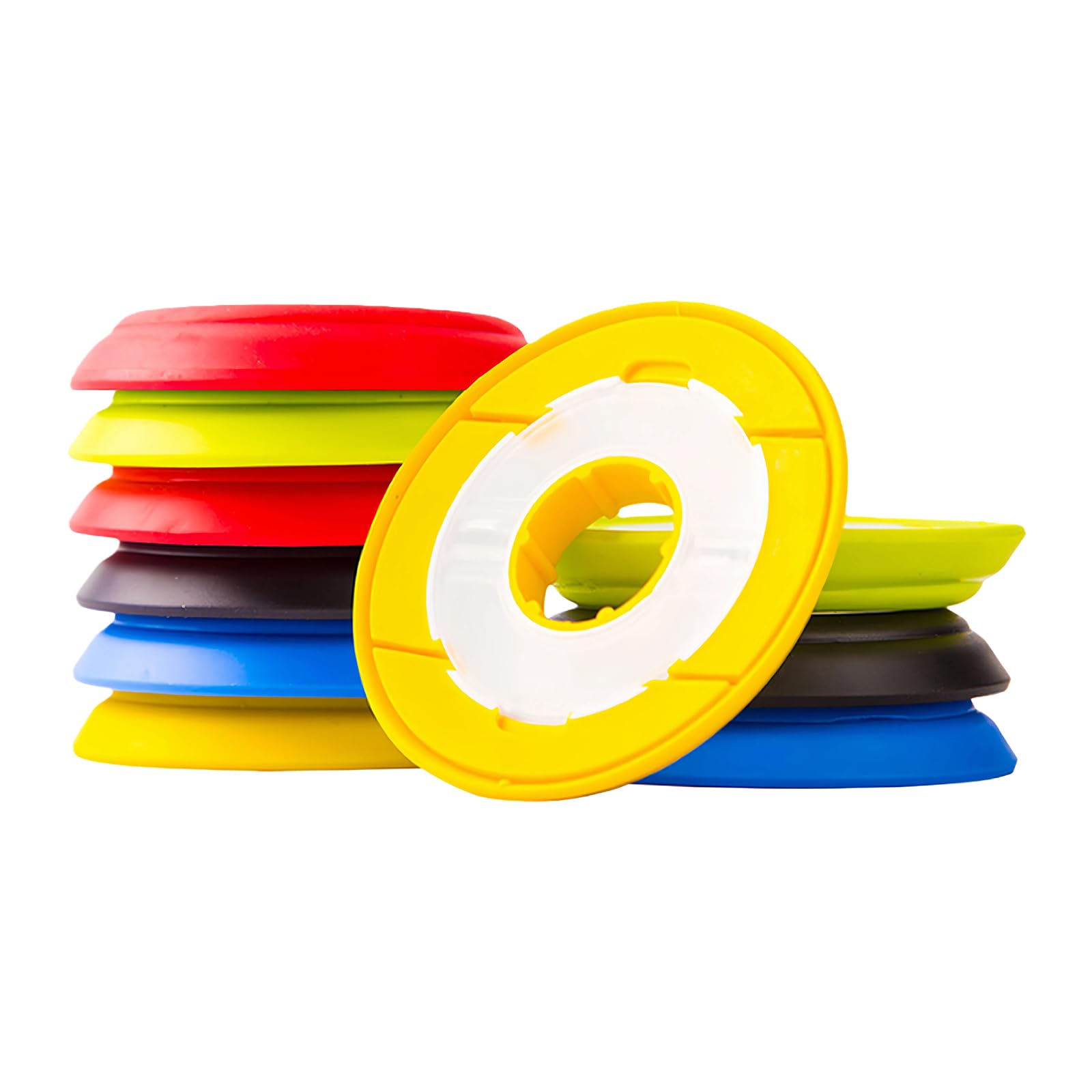Upstore 10Pcs Silicone Fishing Line Keepers Storage Holders Tenkara Line Organizer Snell Rigs Gear Spool Leader Management Tool (Random Color)