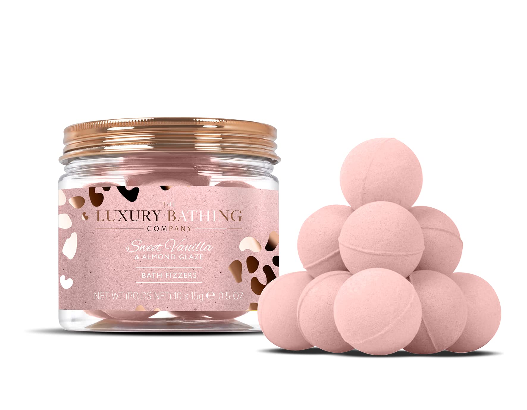 The Luxury Bathing Company - Sweet Vanilla & Almond Glaze - Fizzer Jar