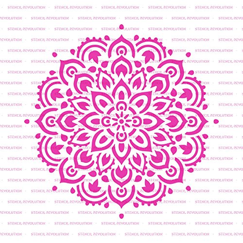 Mandala Stencil Template - Reusable Large or Small Mandala Sizes for Crafts - Perfect Wall Stencils for Home Decor
