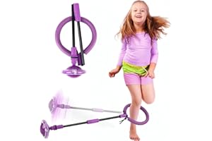 Hewog Skip Ball for Kids, Portable Foldable Colorful Flash Wheel Swing Ball Sports Fitness Toys for Girls & Boys,Toy for Kids & Adults. Gifts for Mom Women & Girls Toys Age 5-10 Years