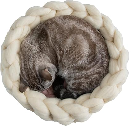 Hac Pet Supplies Maison De Maille Epaisse Pour Chat Faite A La Main Au Crochet Pour