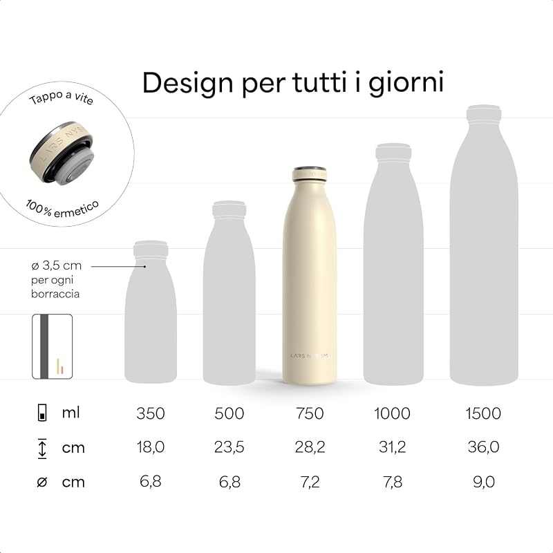 Borraccia Termica 750ml - Borracce Termiche - Bottiglia Isolata — foto 4 di 7