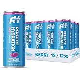 Perfect Hydration Berry Flavored Alkaline Water | 0 Sugar, 0 Calories, 12 oz cans, Pack of 12