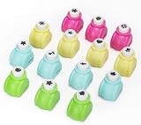 EXERZ Paper Punch Set 14 pcs Storage Box Craft Scrapbook Cards DIY view 8