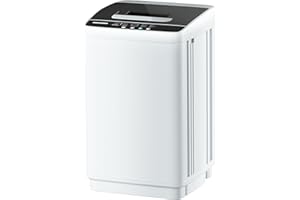 OUTGAVA Full Automatic Washing Machine,1.77 Cu.ft Compact Laundary Washer,10 Programs 5 Water Levels with LED Display&Child Lock,2-in-1 Portable Washer and Spin Dryer Combo for Home,Apartment,RV